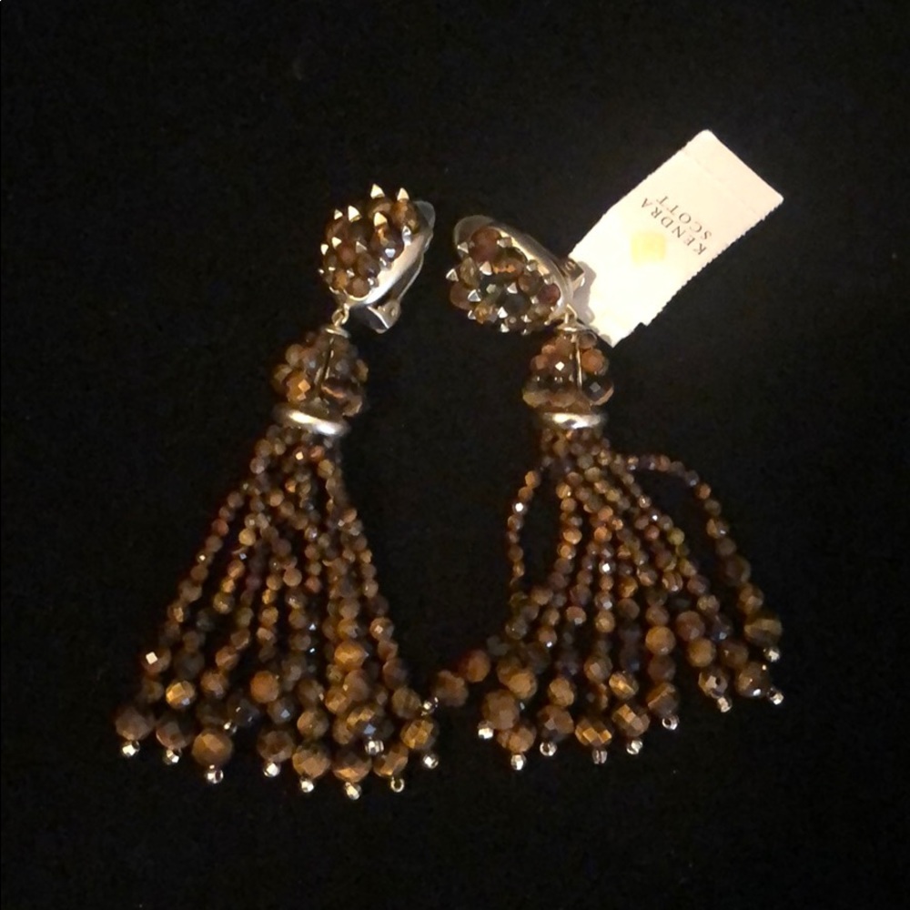 Exquisite earrings in multi colored stones. - Picture 7 of 8